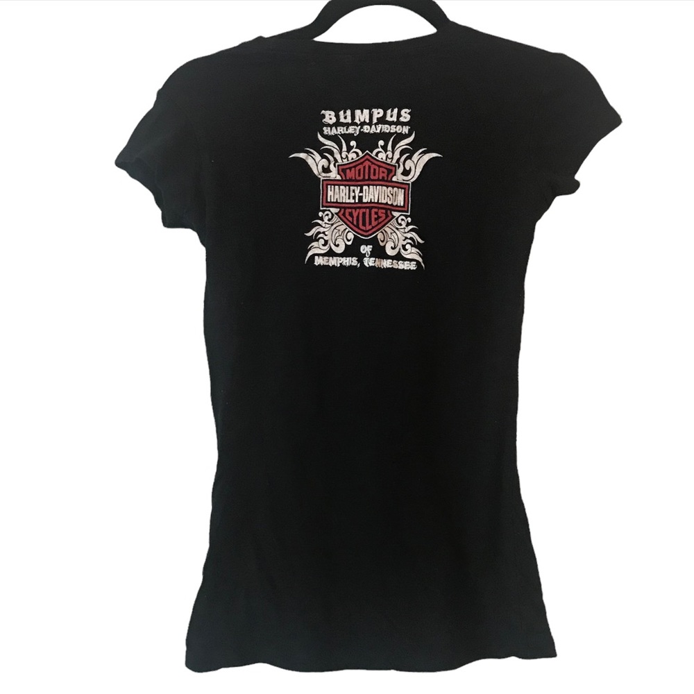 Harley Davidson Black Tee Size Small - Picture 4 of 6